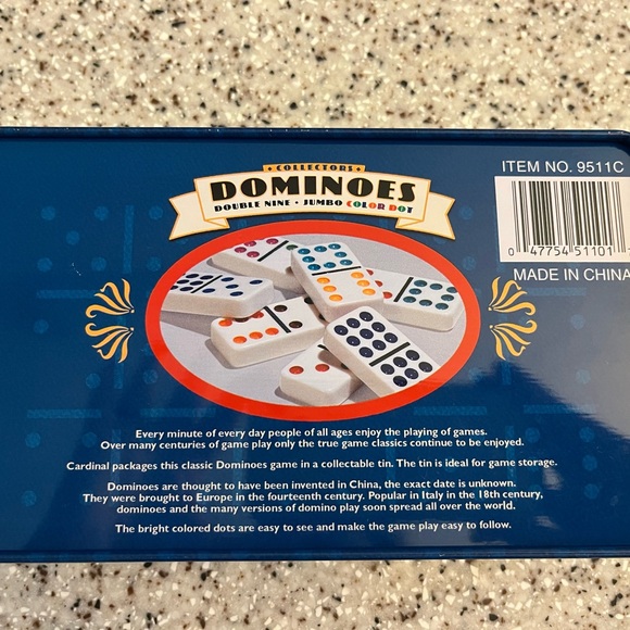 Cardinal Collectors Double-Nine Dominoes - Picture 3 of 5